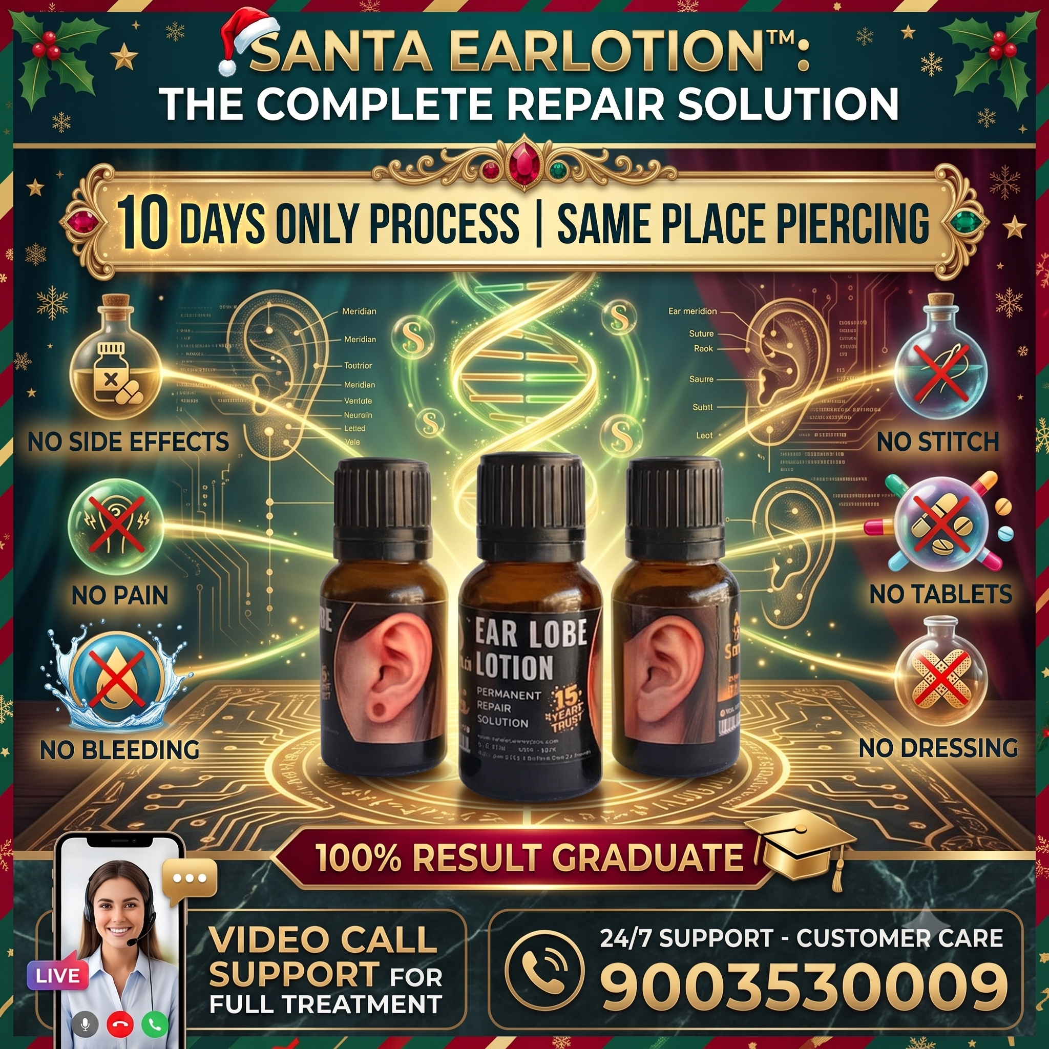 Santa Ear Lobe Lotion