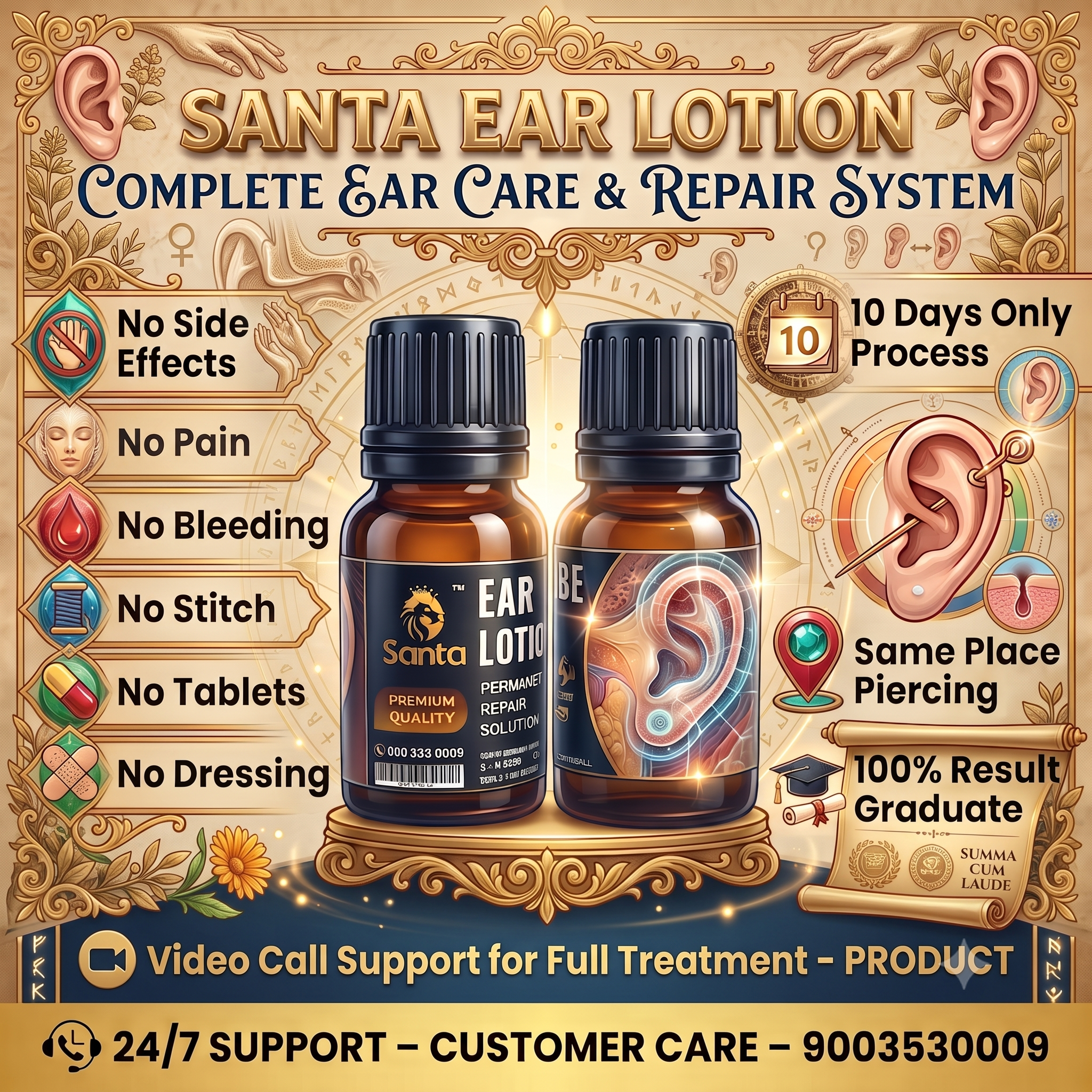 Santa Ear Lobe Lotion